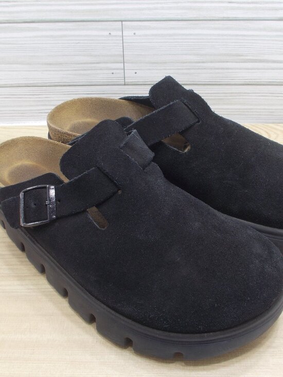 Papillio Shoes - Birkenstock Boston Papillio Chunky Suede Leather Shoes Women's 8 Narrow Fit